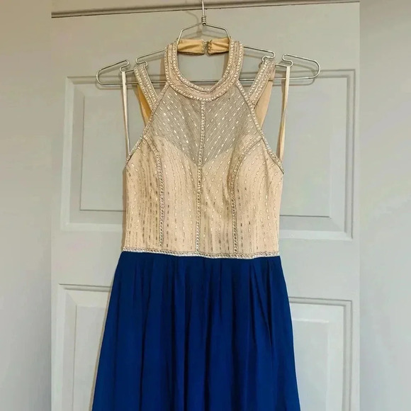 Prome, weeding dress special event women’s size 3 preowned blue dress - Picture 9 of 15